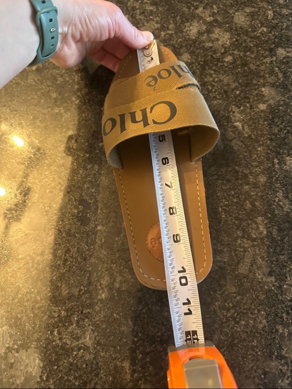 Chloé Woody Logo Strap Slide Sandals authentic with box - Picture 9 of 9